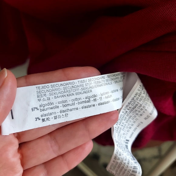 Zara Berry Oversized Sweatshirt - Picture 6 of 7